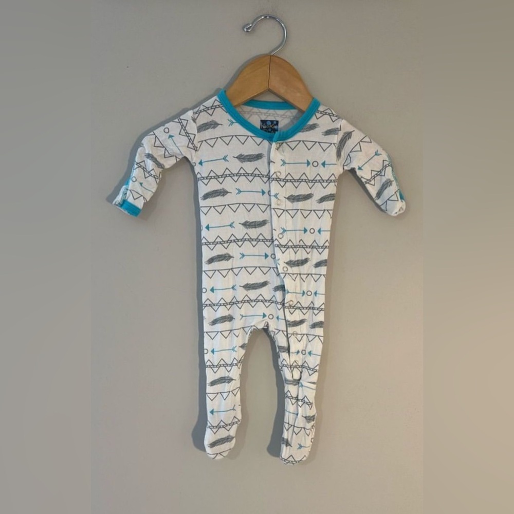 $13 ADD ON Kickee Pants Footie Bamboo 0-3M‎ Newborn Kyte baby little sleepies